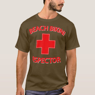 T-shirt Inspecteur Bikini De Plage Pour Les Plaisirs D'Été