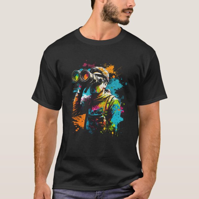 T-shirt Inspecteur Capteur Capture de Capot Détective Priv (Devant)