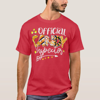 T-shirt Inspecteur de bonbons officiel Bonbons d'Halloween