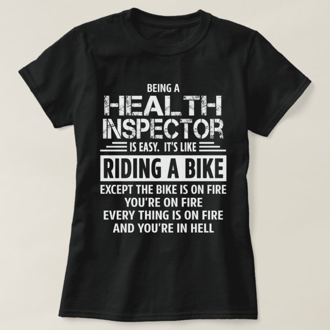 T-shirt Inspecteur de la santé (Design devant)