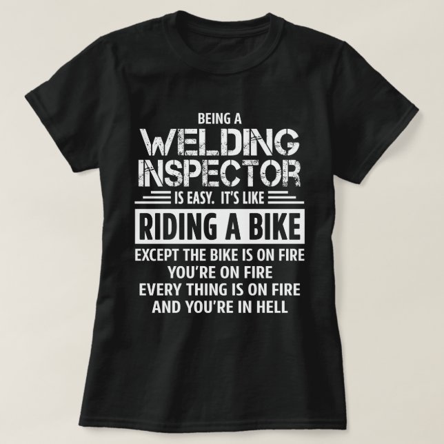 T-shirt Inspecteur de soudage (Design devant)