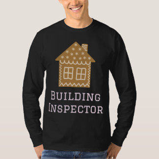 T-shirt Inspecteur du bâtiment Fun Gingerbread Maison Déco