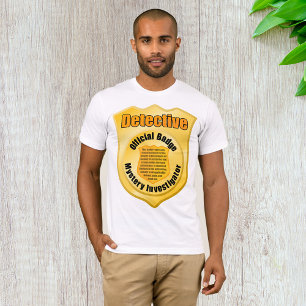 T-shirt Inspecteur enquêteur sur le mystère de l'insigne o