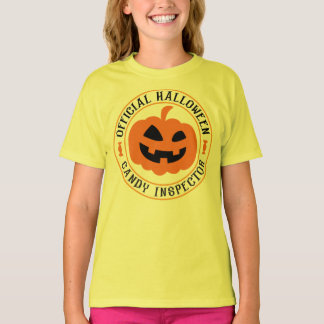 T-shirt Inspecteur officiel des bonbons d'Halloween