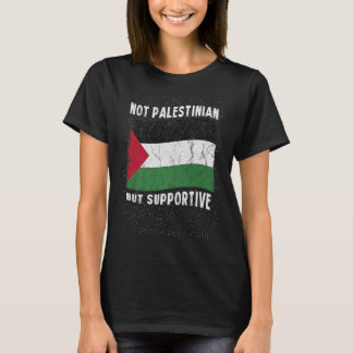 T-shirt Inspi National Flag, Pas Palestinien, Mais Support