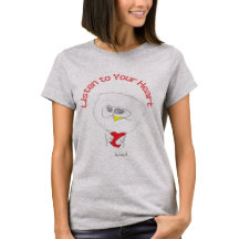 T-Shirt Inspirant pour Dames Écoutez Votre Cœur