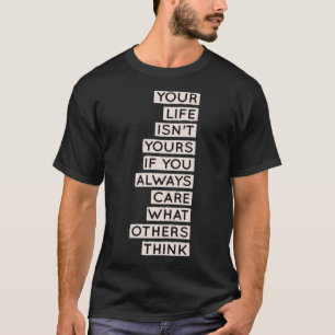 T-shirt Inspiration Citation Votre lettre de vie et mot gr