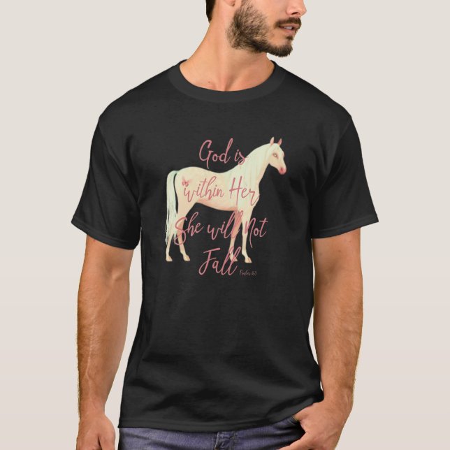 T-shirt Inspiration Cute Palomino Horse Pour Filles Ados P (Devant)