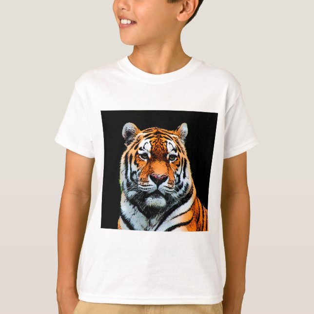 T-shirt Inspiration des yeux de tigre (Devant)