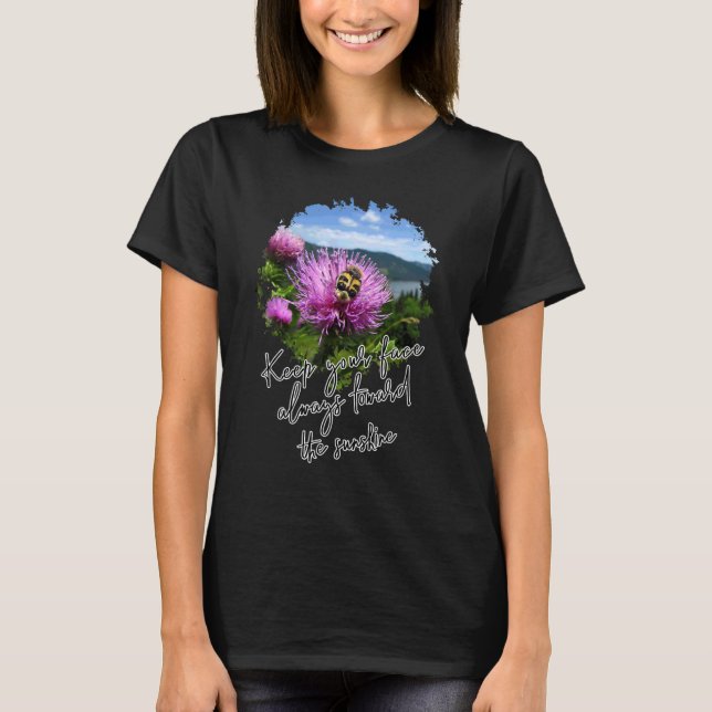T-shirt Inspiration Motivationnelle Avec Encouragement Pos (Devant)
