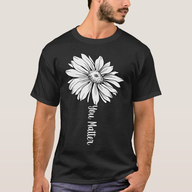 T-shirt Inspiration Motivationnelle Fleur Pierre Vous impo (Devant)