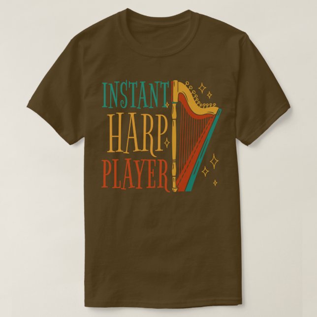 T-shirt Inspiration musicale Harp Player Instant Inspira (Design devant)