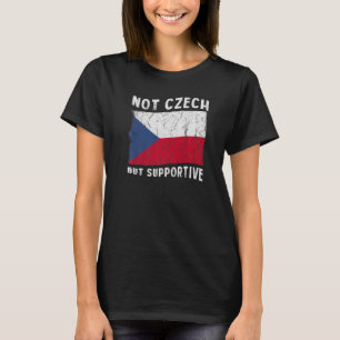 T-shirt Inspiration Nationale Du Drapeau Non Tchèque, Mais