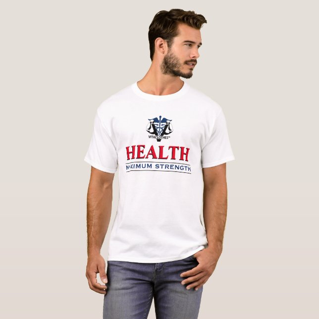 T-shirt Inspiration pour la santé par Vitaclothes™ (Devant entier)