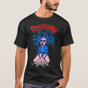 T-shirt Inspiration Re-Animator horreur 80 blanc
