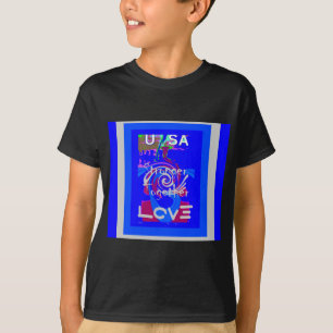 T-shirt Inspiration USA Nous Sommes Forts Ensemble Avec Am