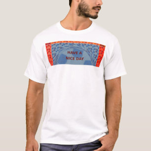 T-shirt Inspirational Ayez une belle journée À damiers Pop