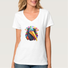 T-shirt Inspirational Rainbow Positive & Inclusive