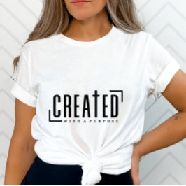 T-shirt Inspirationnel Créé Avec Un Objectif-Positif