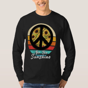 T-shirt Inspirationnel Rétro Soyez Sunshine Sunflower Pea