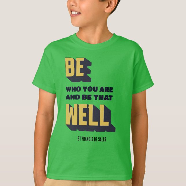 T-shirt Inspirationnel SOYEZ QUI VOUS ÊTES Garçons (Devant)