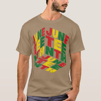 T-shirt Inspiré de l'Africain géométrique du 19e juin