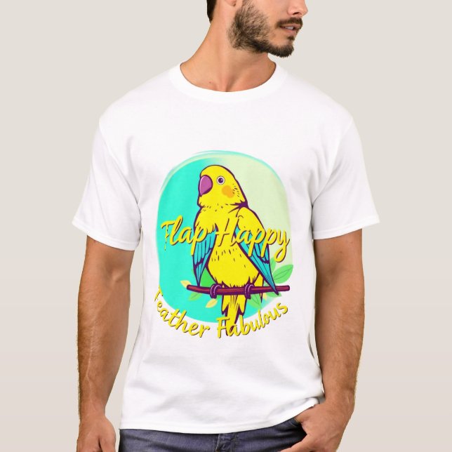 T-shirt inspirée par les oiseaux pour la nature et (Devant)