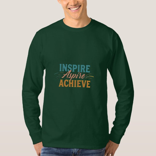 T-shirt Inspirer Aspire Atteindre (Devant)