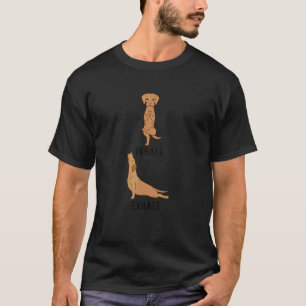 T-shirt Inspirer Expirer Vizsla Yoga Chien