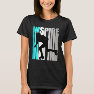 T-shirt Inspirer le patin à roulettes Les filles aiment pa