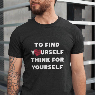 T-shirt Inspirer Le Texte Pour Se Trouver Penser Par Vous-
