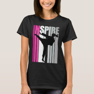 T-shirt Inspirer Pink Karate Anniversaire Vintage désorgan