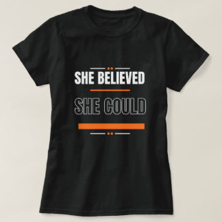T-Shirt | Inspirierendes Zitat Schwarzes Shirt Ges