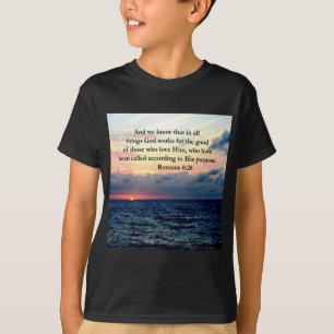 T-SHIRT INSPIRING ROMANS 8:28 DESIGN
