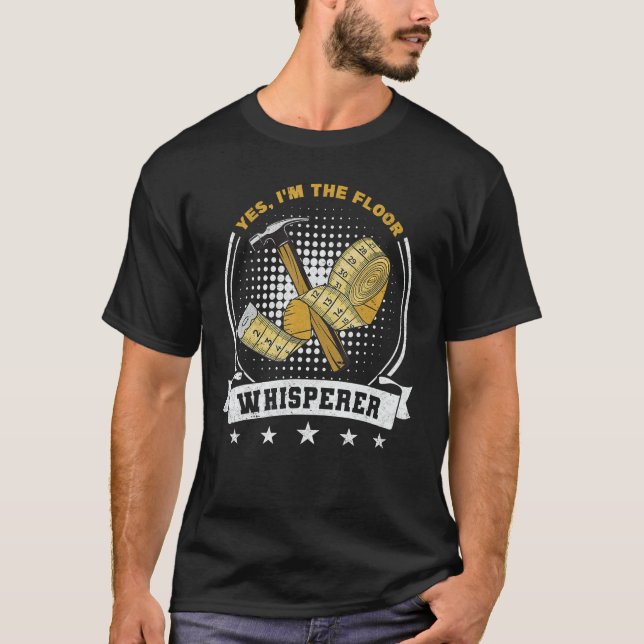 T-shirt Installateurs de tapis Carreaux Installer Plancher (Devant)