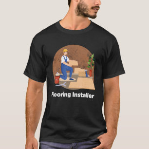 T-shirt Installateurs de tapis Carreaux Installer Plancher