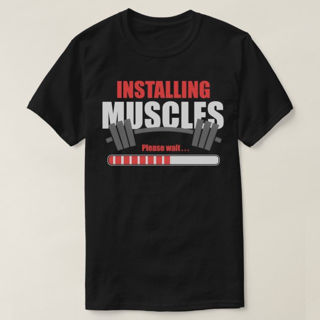 T-shirt Installation de Muscles Gym (Design devant)