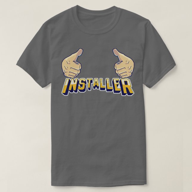 T-shirt Installer (Design devant)