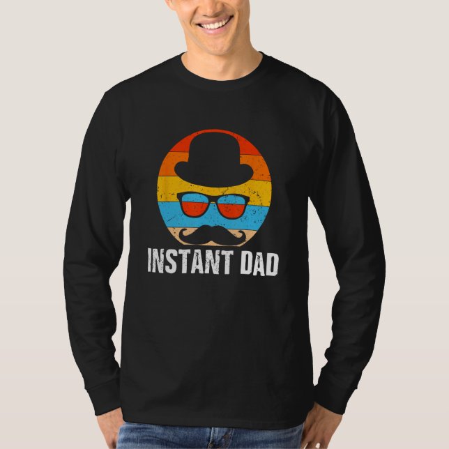 T-shirt Instant Dad Stepdad Family Step Father Relatives L (Devant)