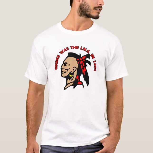 T-shirt Institut central des statistiques indien 1492 (Devant)