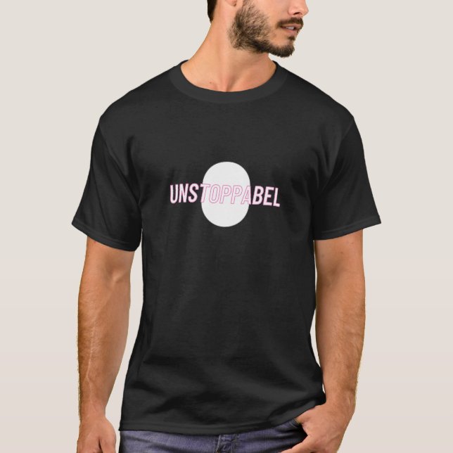 T-shirt Instoppable - Gras Motivationnel Design (Devant)