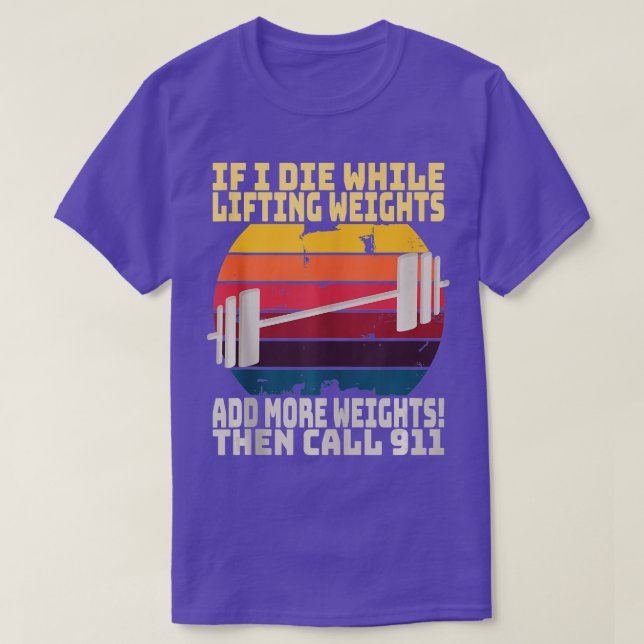 T-shirt Instructeur de fitness Gym Poids de levage Retro S (Design devant)