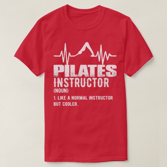 T-shirt Instructeur de Pilates amusant (Design devant)