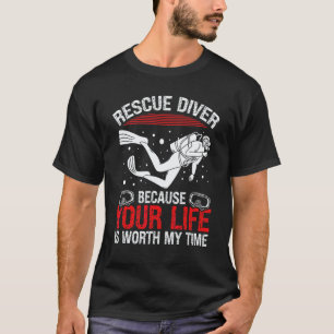 T-shirt Instructeur de plongée de secours humour plongeur