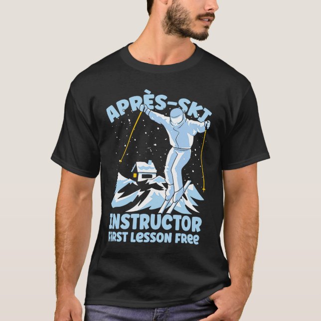 T-shirt Instructeur de ski Apres (Devant)