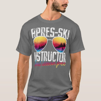 T-shirt Instructeur de ski Apres Première leçon Sans Skin 