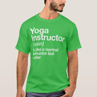 T-shirt Instructeur de yoga Définition drôle Gymrainer Ent