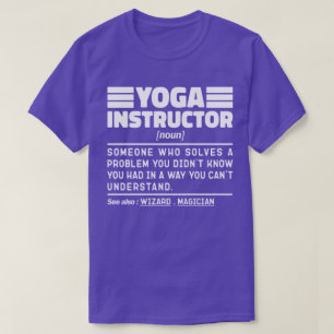 T-shirt Instructeur de Yoga Noun Appréciation de l'entraîn
