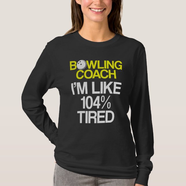 T-shirt Instructeur d'équipe de Bowling Coach 9 (Devant)