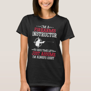 T-shirt Instructeur en armes à feu Formation de sécurité s
